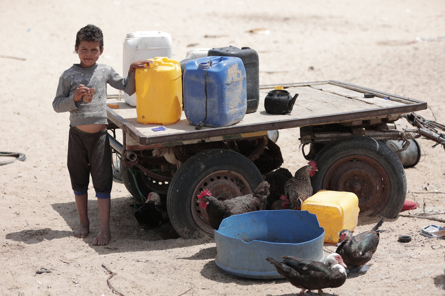 Child Struggles Daily for Water